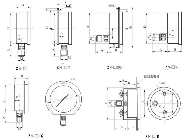不锈钢耐震压力表