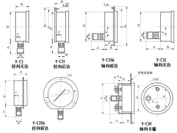 不锈钢耐震压力表