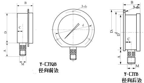 不锈钢耐震压力表